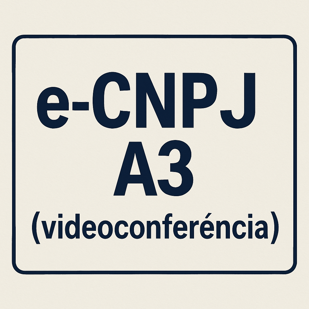 e-CNPJ A3 (videoconferência) – arquivo